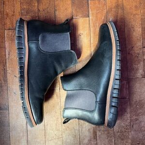 Cole Haan Black Leather Chelsea Boots